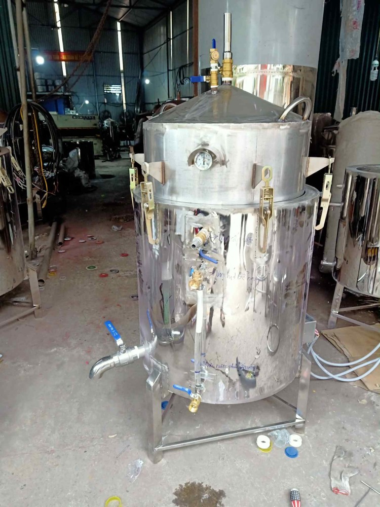 NỒI NẤU RƯỢU INOX 304 NẤU 30 KG/MẺ