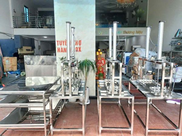 bàn ép đậu khí nén 1